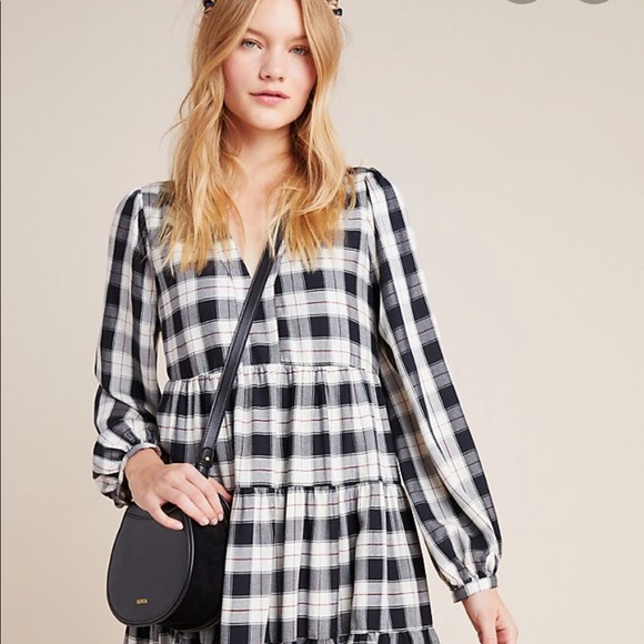 Amber Plaid Tiered Tunic - Picture 5 of 5